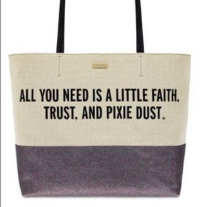 Peter Pan Canvas Glitter Tote by kate spade